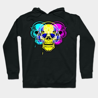 Tri-Portrait Skull - DS7 Hoodie